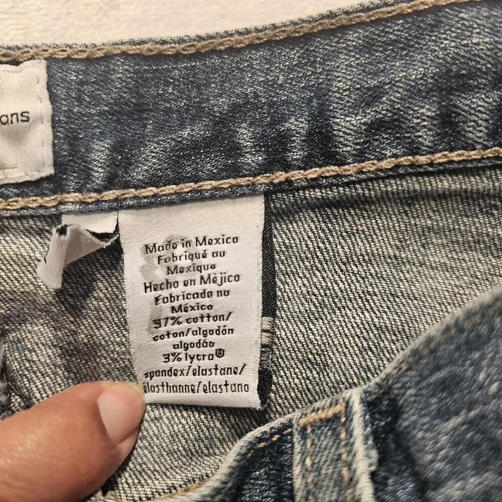 Calvin Klein Skirt Faded Blue Wash Denim Women's Size 14